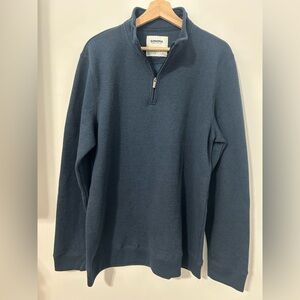 Sonoma Men's Navy Zip-Up Sweater L Tall